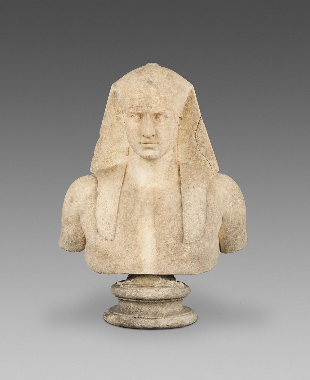 Portrait Bust of Antinous as Osiris by Ancient Roman