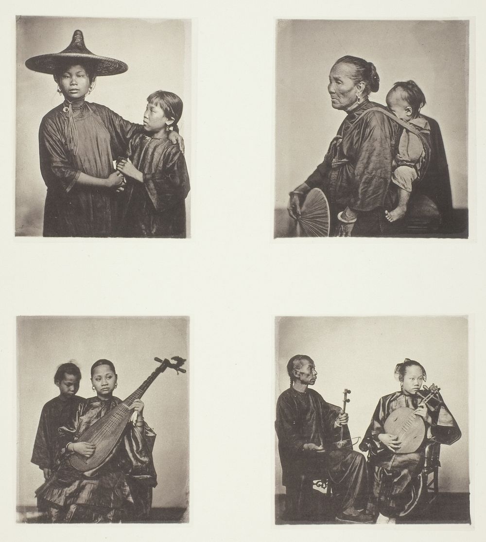 Boat Girls; A Canton Boatwoman and Child; Musicians; Musicians by John Thomson