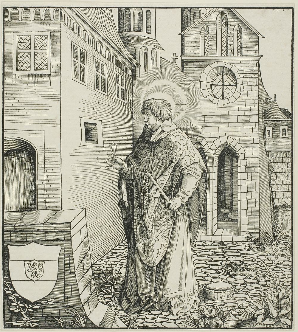 Saint Ferreolus, from Saints Connected with the House of Habsburg by Leonhard Beck