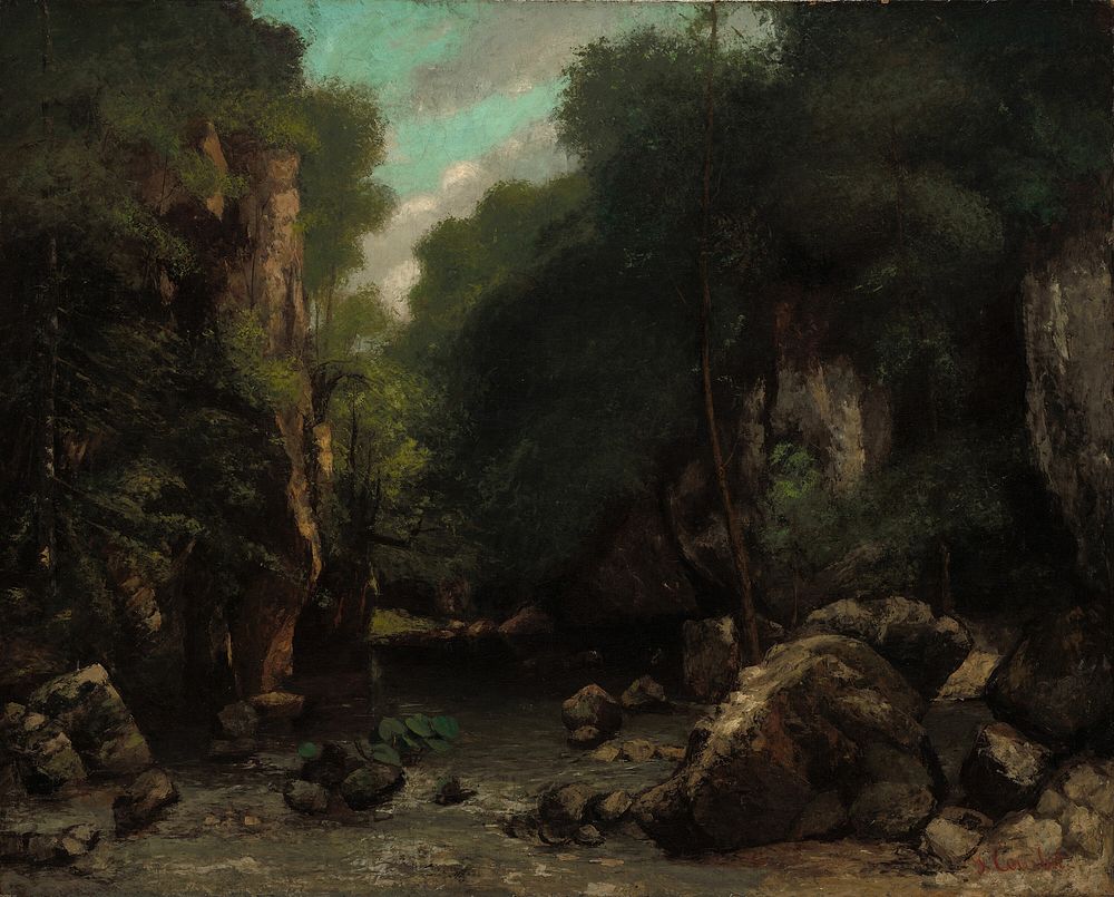 The Valley of Les Puits-Noir by Gustave Courbet