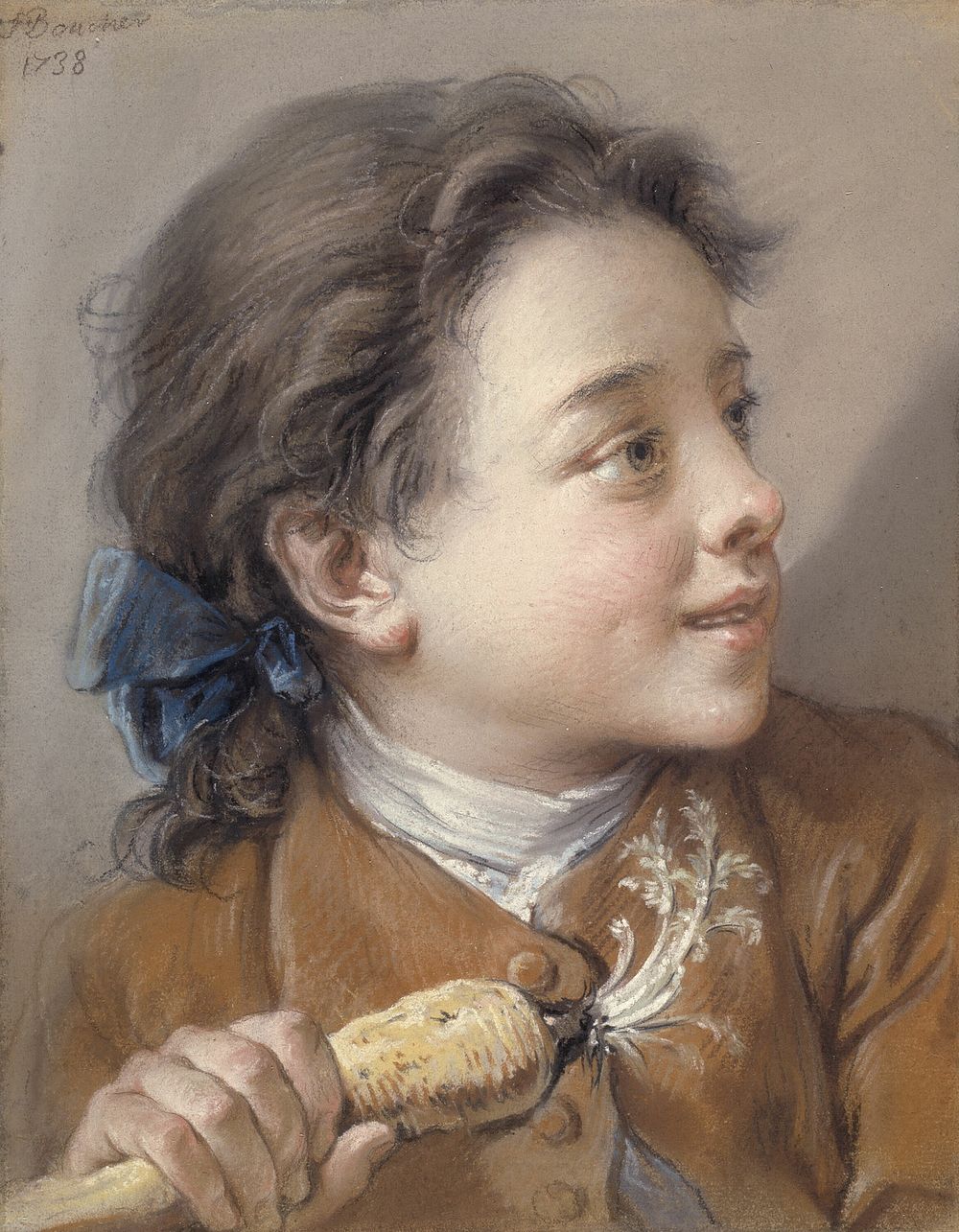 Boy with a Carrot by François Boucher
