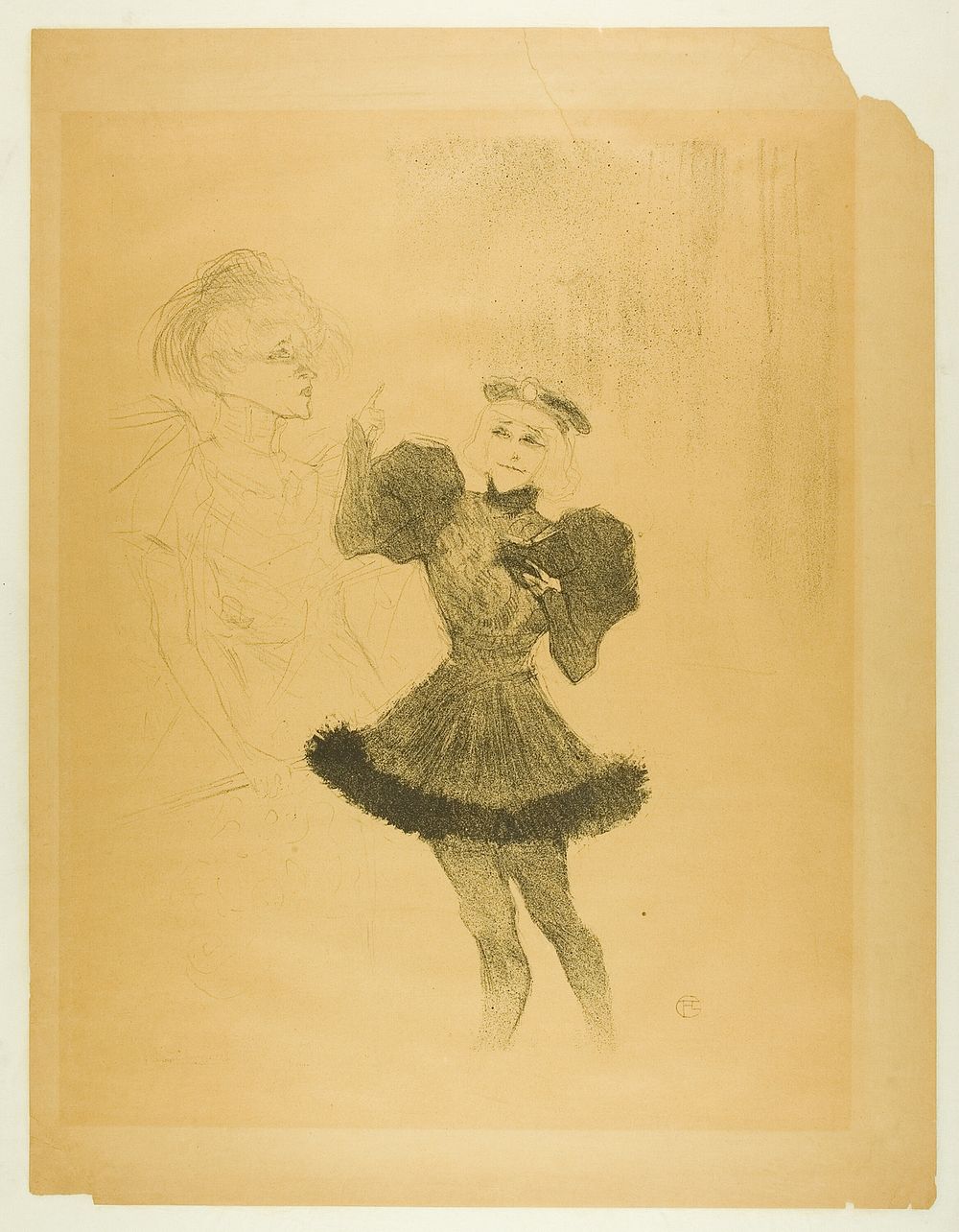 Lender and Lavallière, in Le Fils de L'Arétin by Henri de Toulouse-Lautrec