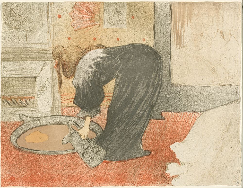 Woman with a Tub, plate four from Elles by Henri de Toulouse-Lautrec