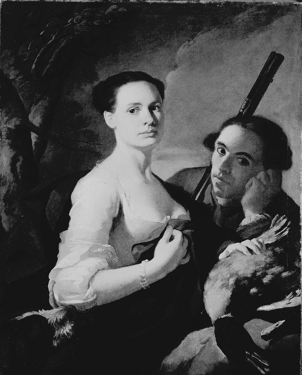 Young Woman with Hunter