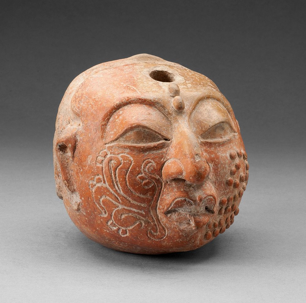 Ritual Vessel in the Form of a Head by Maya