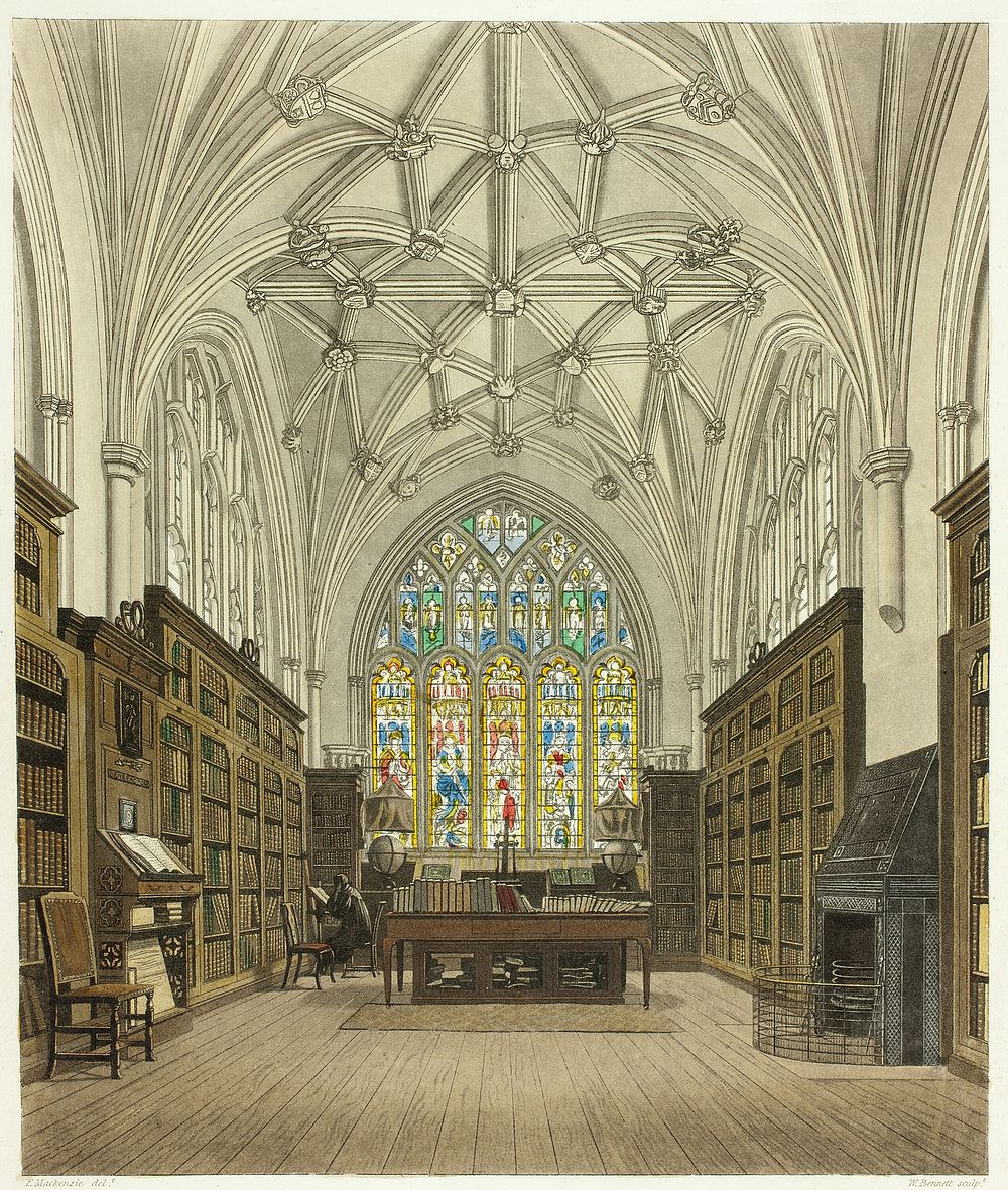 Library of Winchester College by William Bennett