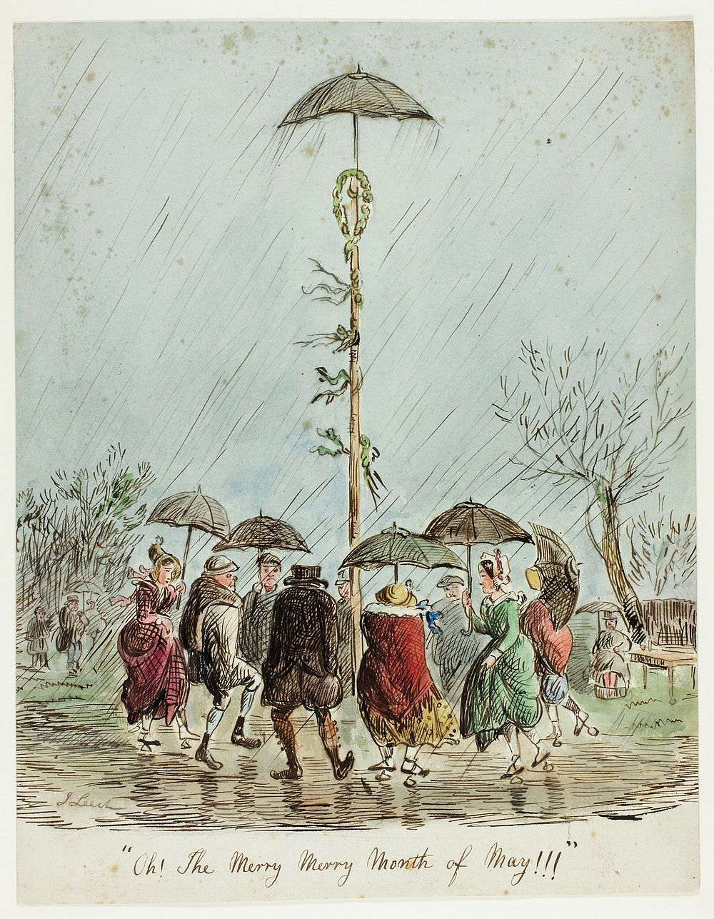 Oh! The Merry, Merry Month of May!!! by John Leech