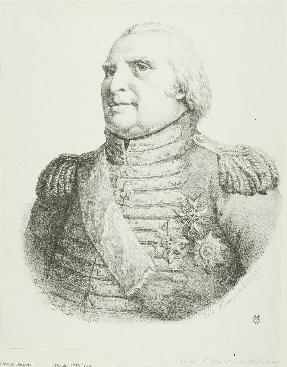 Portrait of Louis XVIII by Pierre Nolasque Bergeret