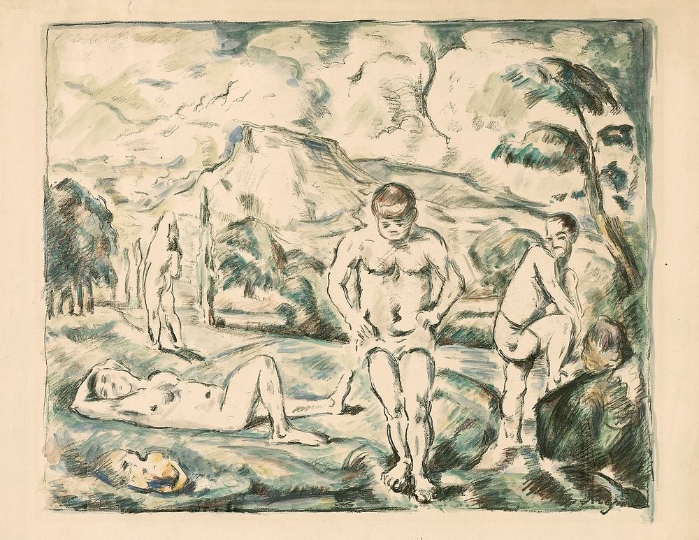 Large Bathers by Paul Cezanne