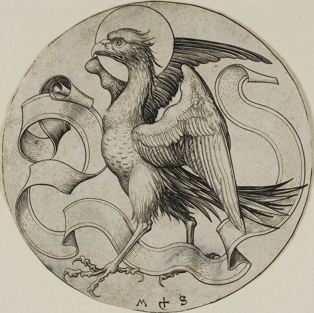 The Eagle of St. John by Martin Schongauer