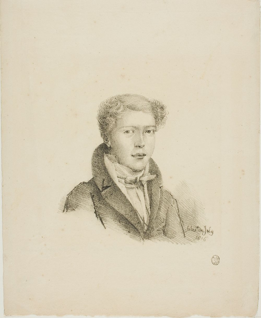 Portrait of a Young Man by Jules de Joly
