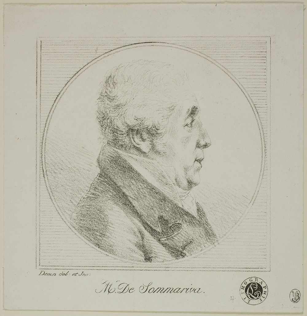 Profile Portrait of Monsieur de Sommariva by Dominique-Vivant Denon