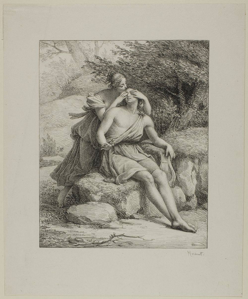 Orpheus and Eurydice by Louis Hersent