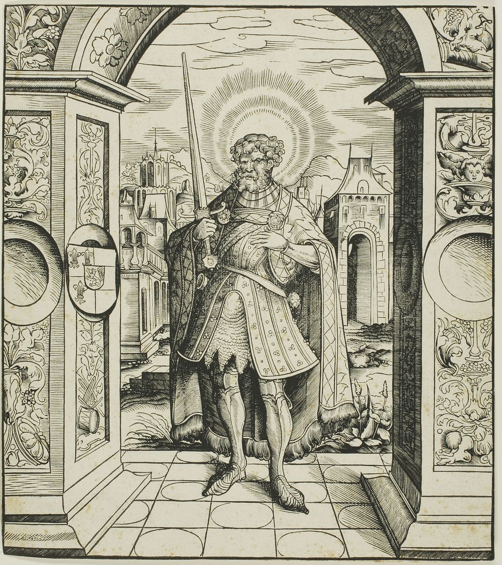 Saint Rolandus, from Saints Connected with the House of Habsburg by Leonhard Beck