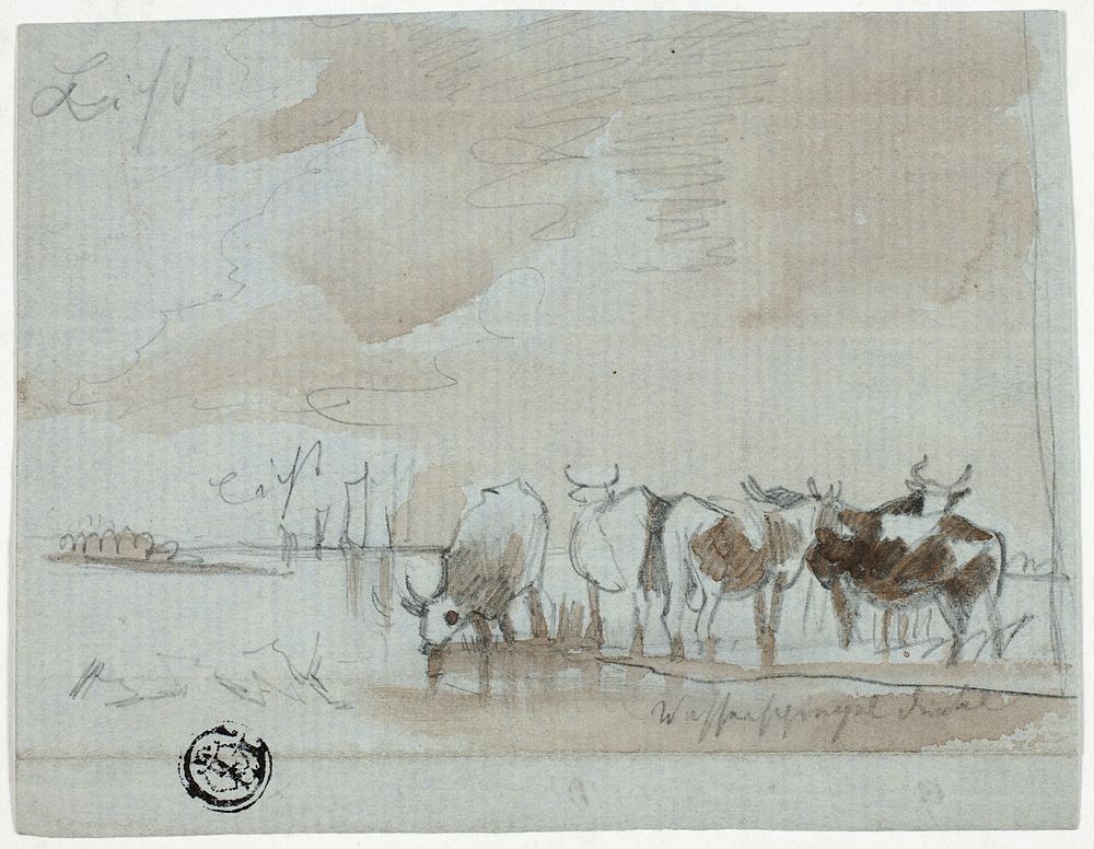 Cattle in Water by Aelbert Cuyp