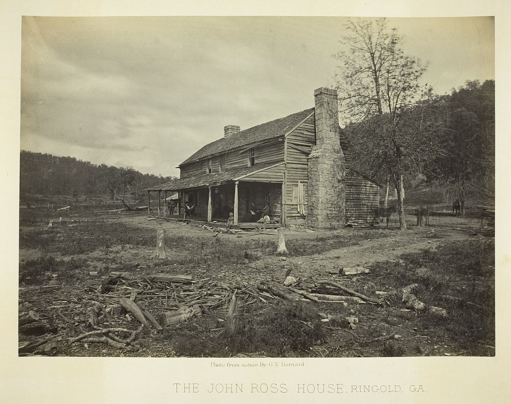 The John Ross House, Ringold, GA by George N. Barnard