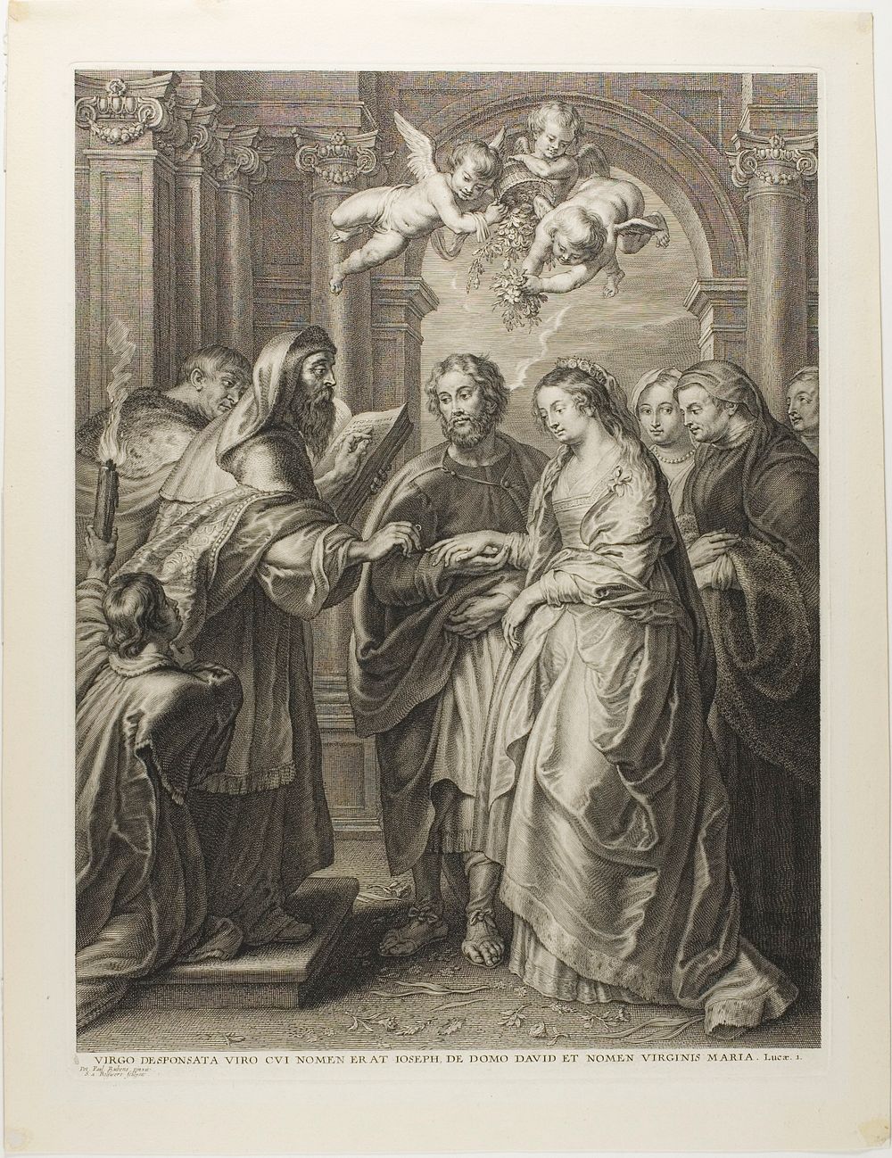 The Marriage of the Virgin by Schelte Adamsz. Bolswert