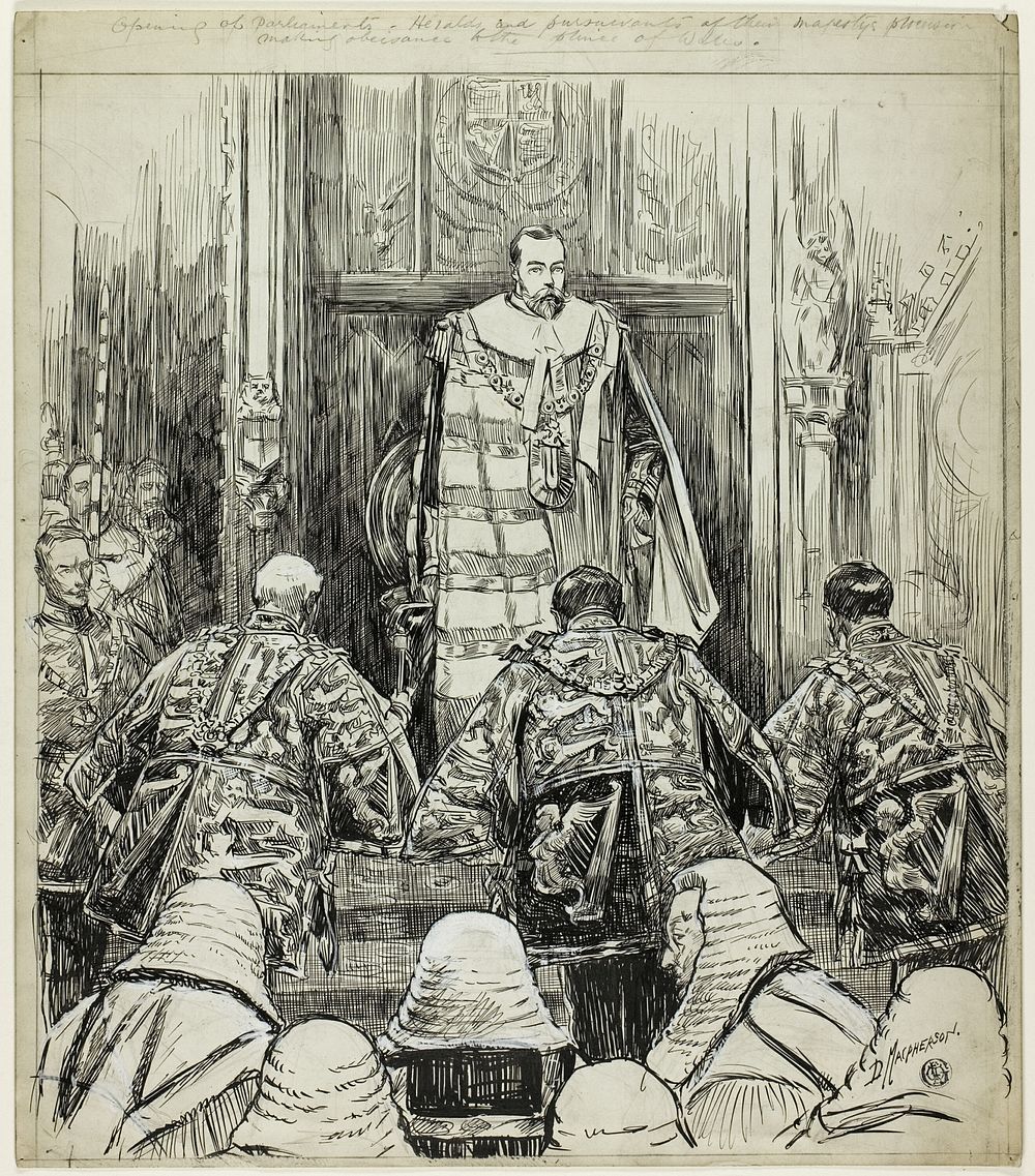 Opening of Parliment under Edward VII by Douglas MacPherson