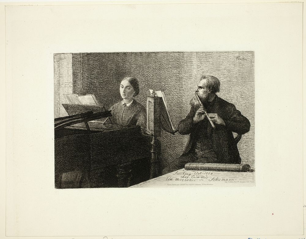 A Piece by Schumann by Henri Fantin-Latour