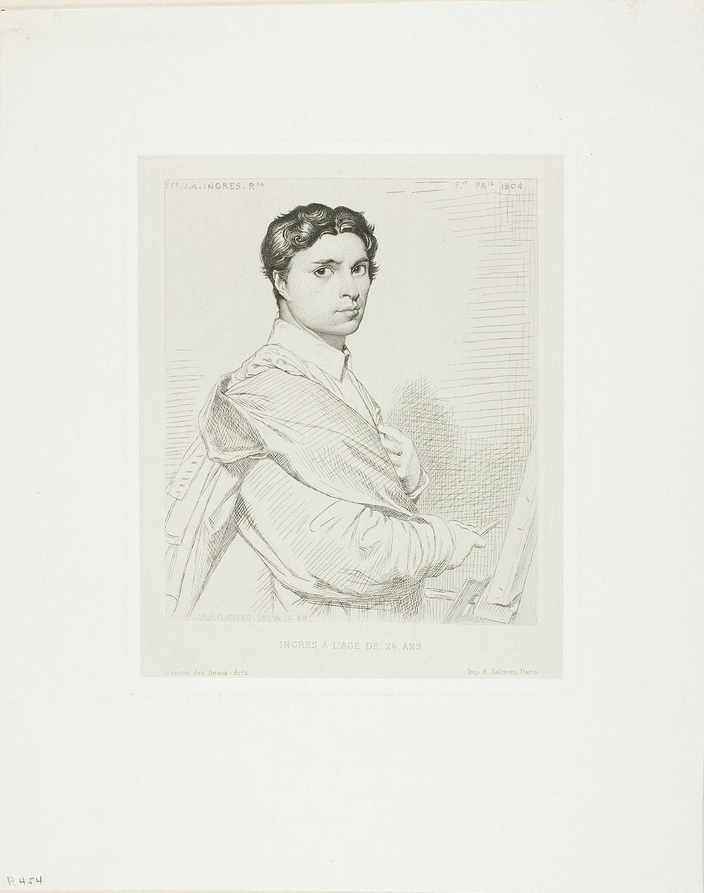 Ingres at Age Twenty-four by Léopold Flameng