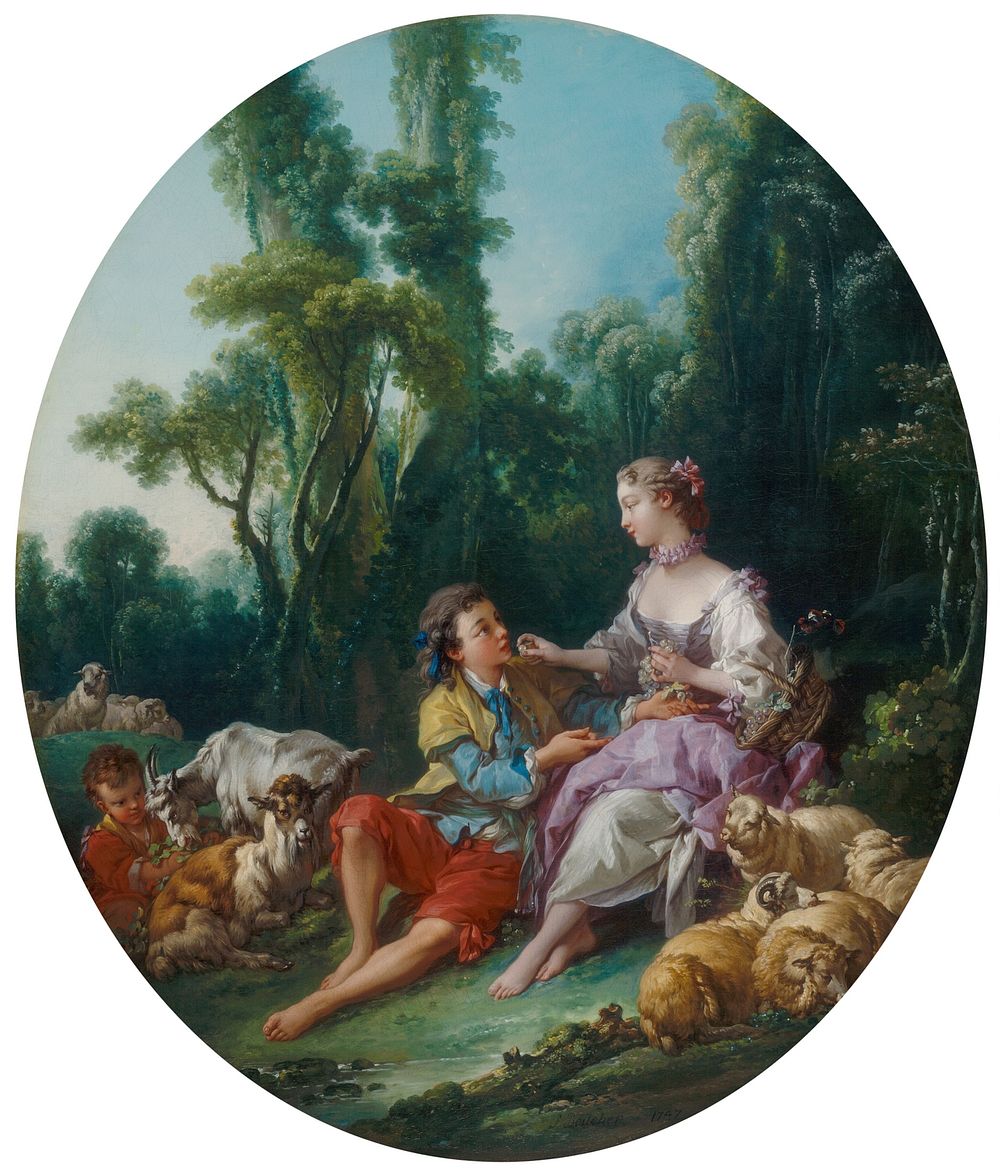 Are They Thinking about the Grape? (Pensent-ils au raisin?) by François Boucher