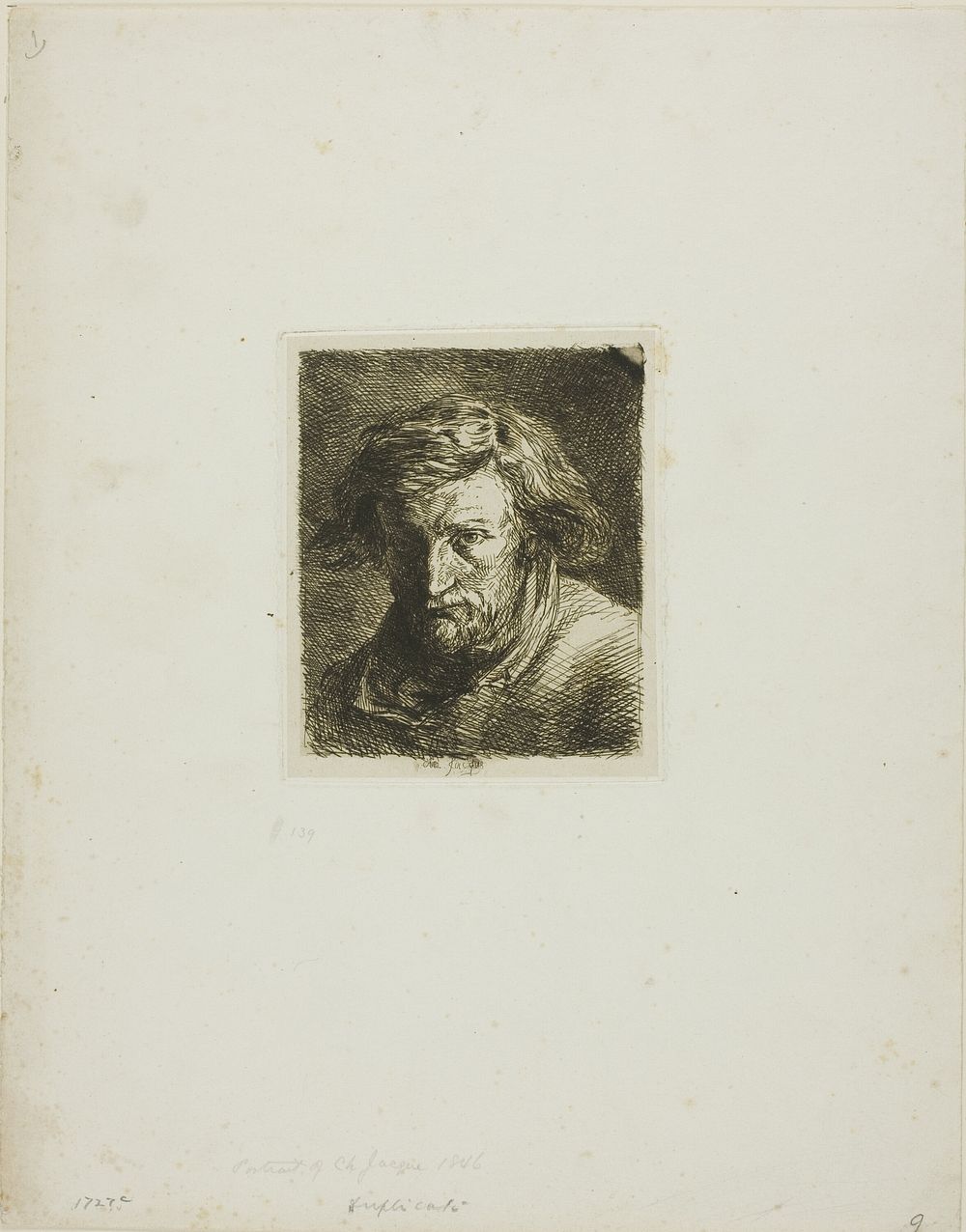 Portrait of the Artist by Charles Émile Jacque