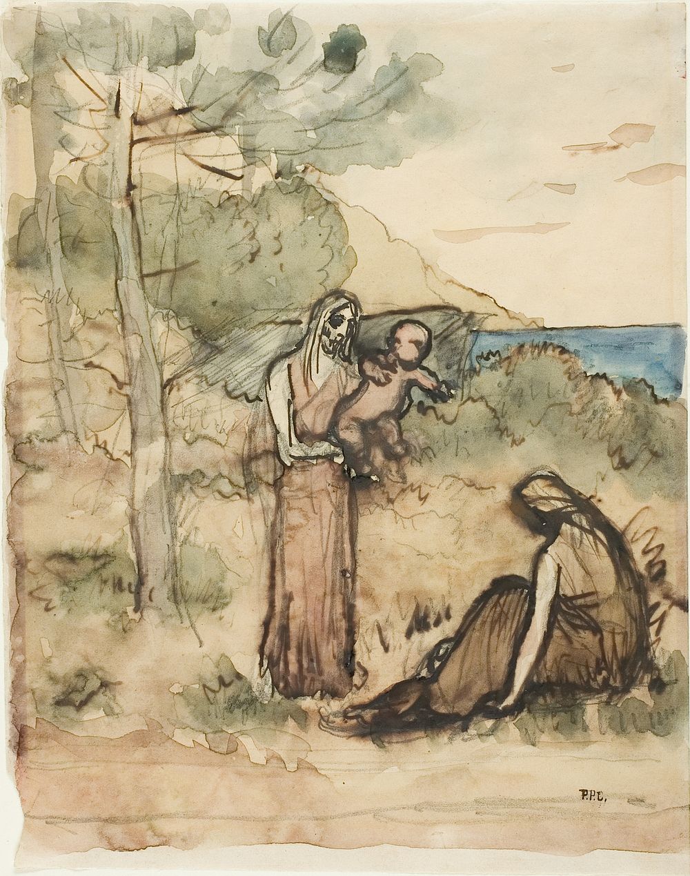 Fisherman's Family by Pierre Puvis de Chavannes