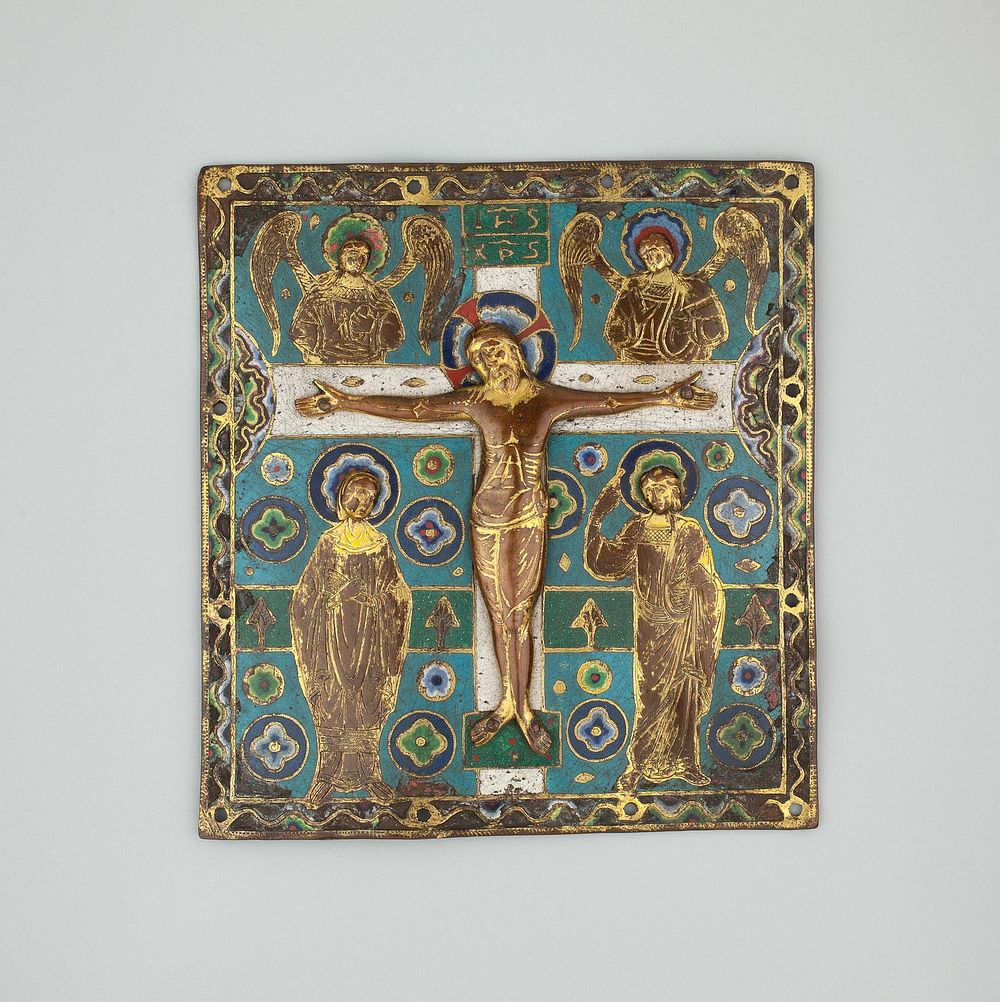 Plaque with the Crucifixion by Limoges Pottery and Porcelain Factories (Maker)