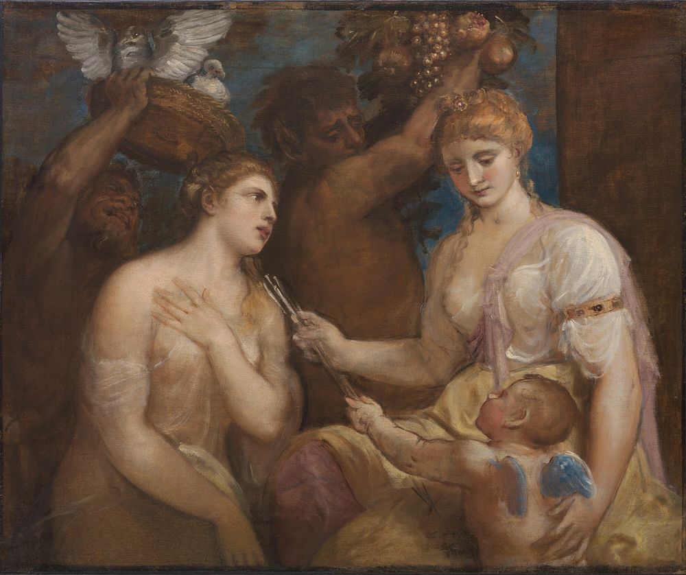 Allegory of Venus and Cupid by Imitator of Titian