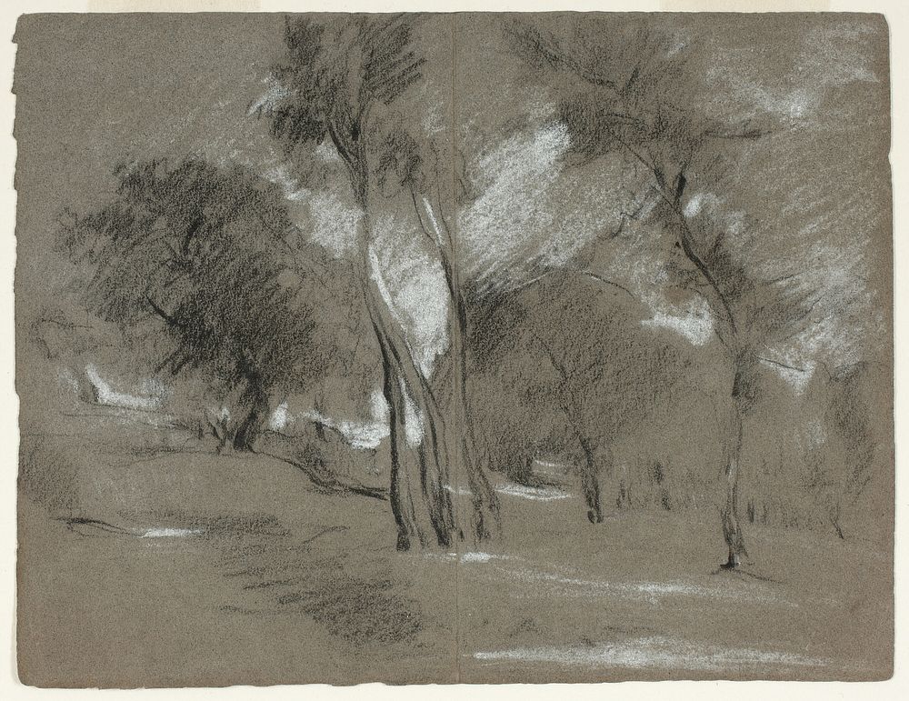 Landscape with Trees by Jean Baptiste Carpeaux