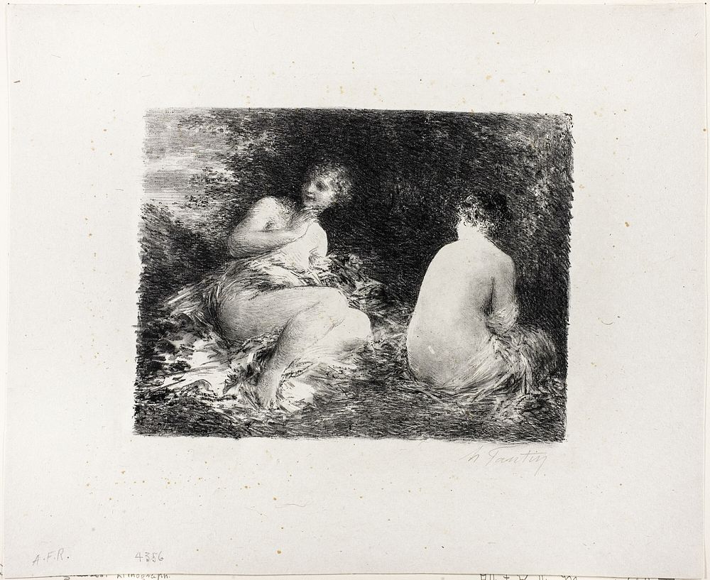 Bathing Women, second medium plate by Henri Fantin-Latour