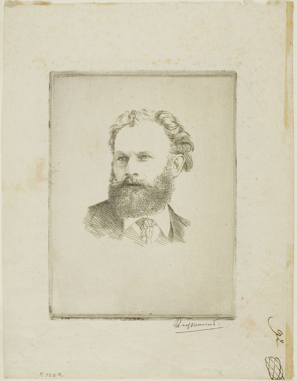 Portrait of Edouard Manet by Félix Henri Bracquemond