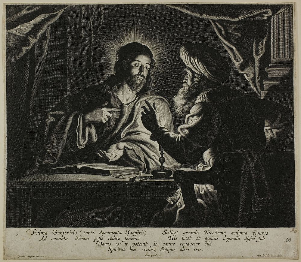 Christ and Nicodemus: A Night Piece by Peeter de Jode, the younger