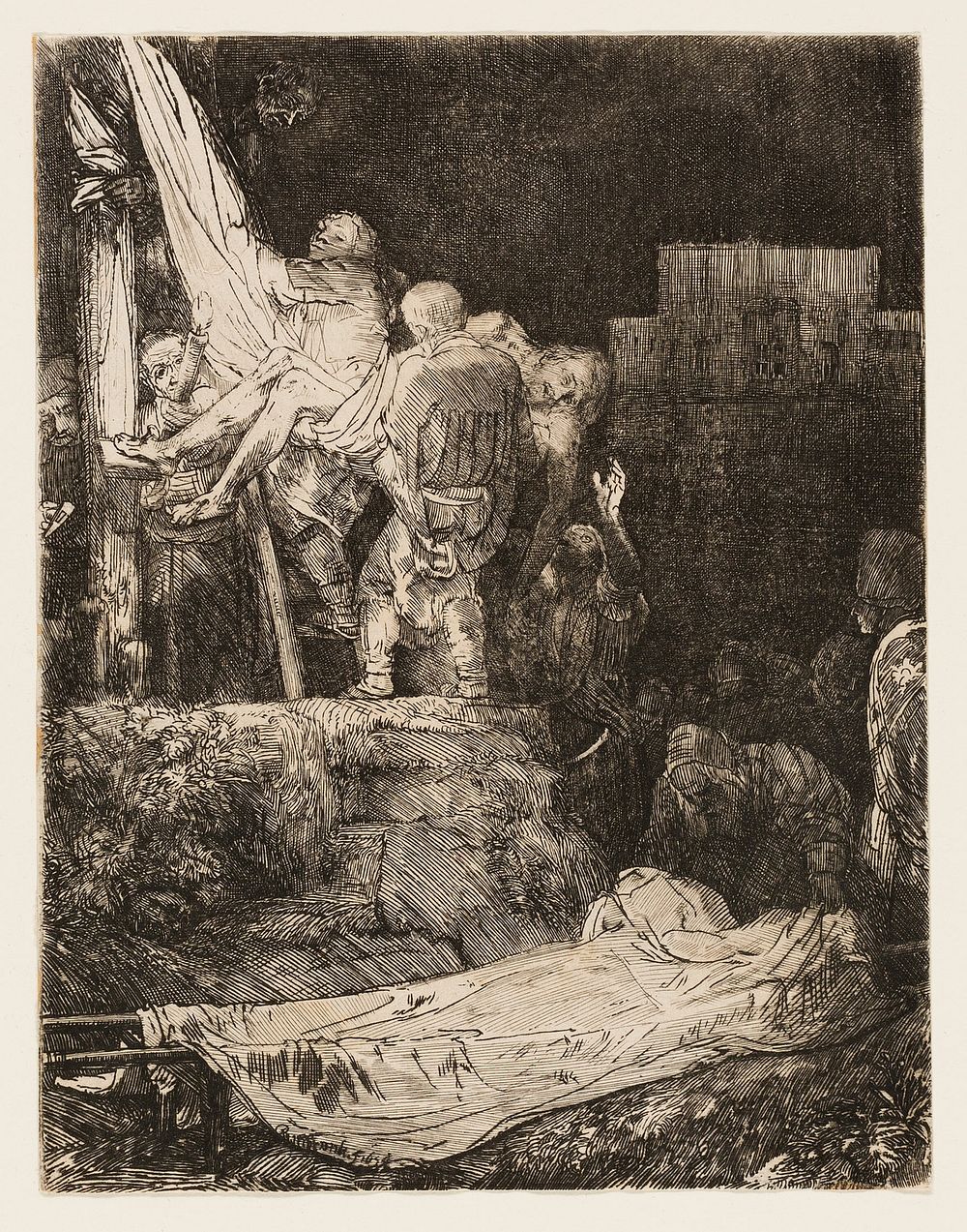 The Descent from the Cross by Torchlight by Rembrandt van Rijn