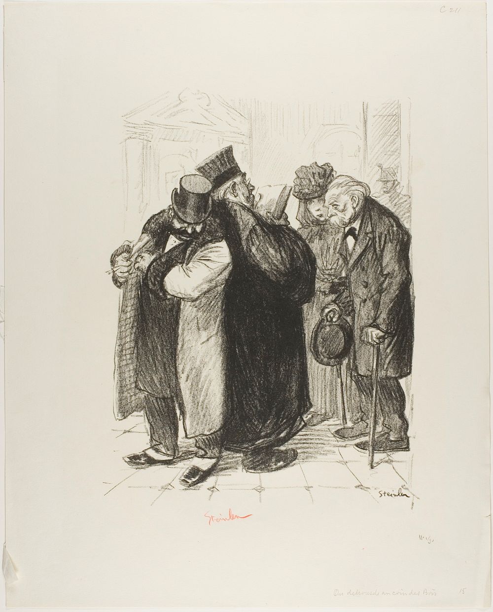 One Robs on the Side of the Law by Théophile-Alexandre Pierre Steinlen