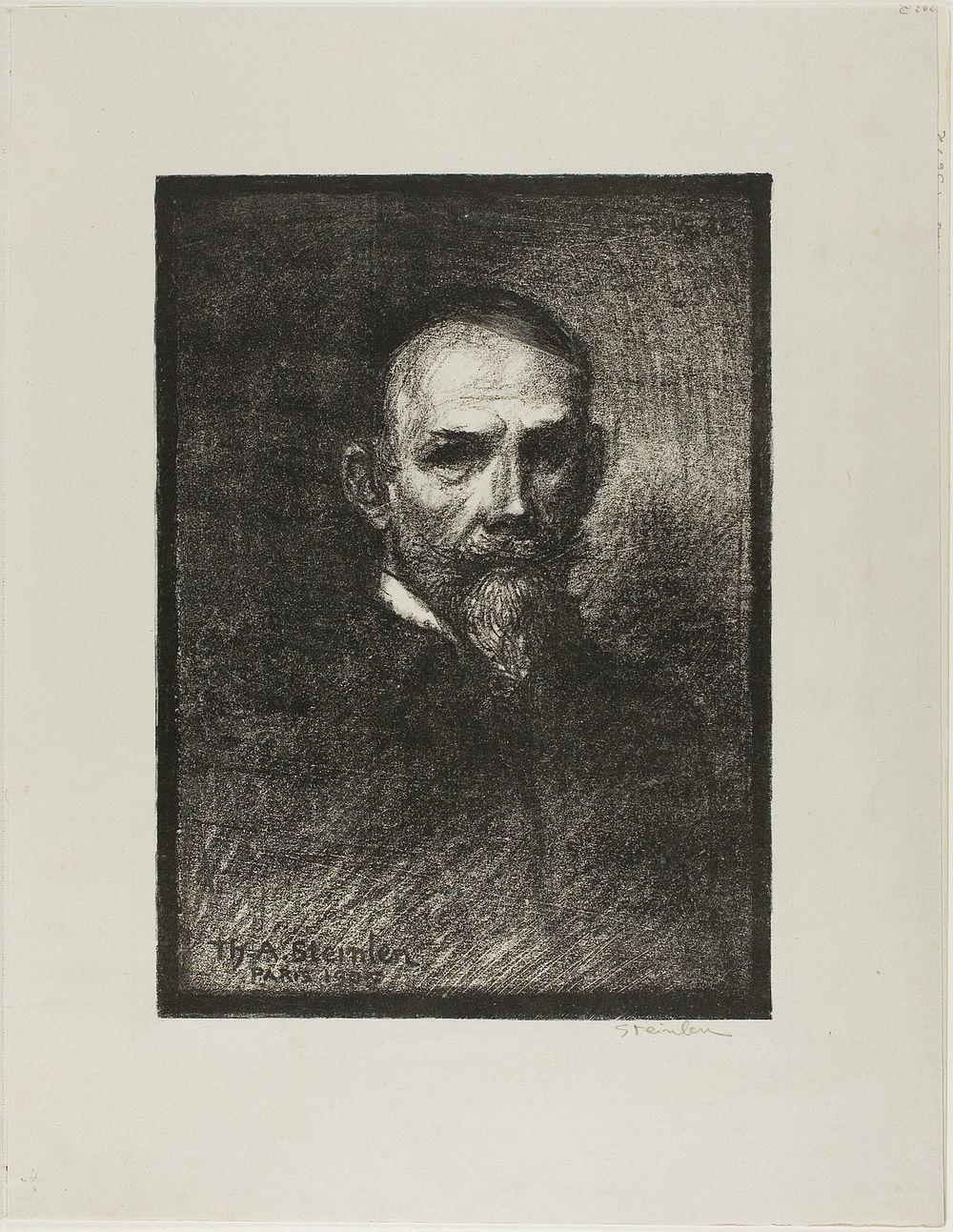 Steinlen, Frontal View, Head to the Right by Théophile-Alexandre Pierre Steinlen