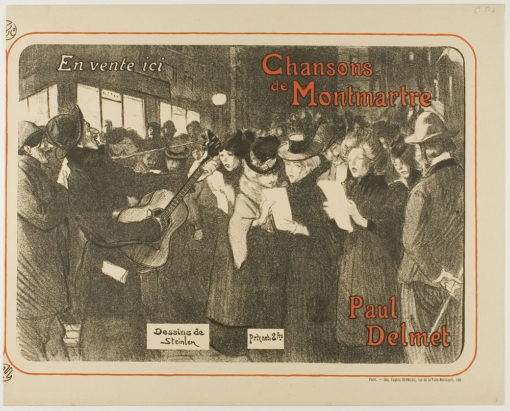 Chansons de Montmartre by Théophile-Alexandre Pierre Steinlen