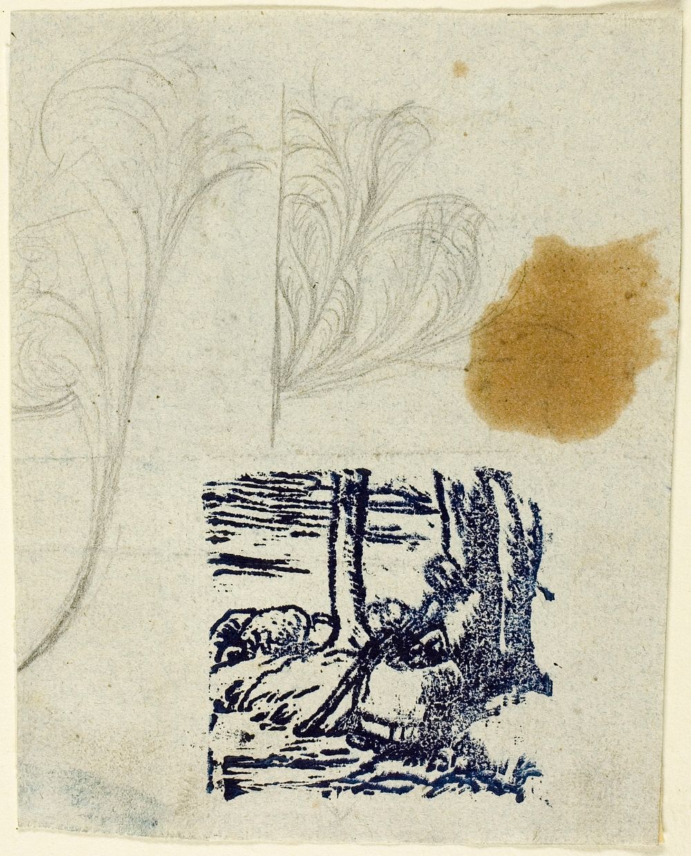 Little Shepherdess, Seated by Jean François Millet
