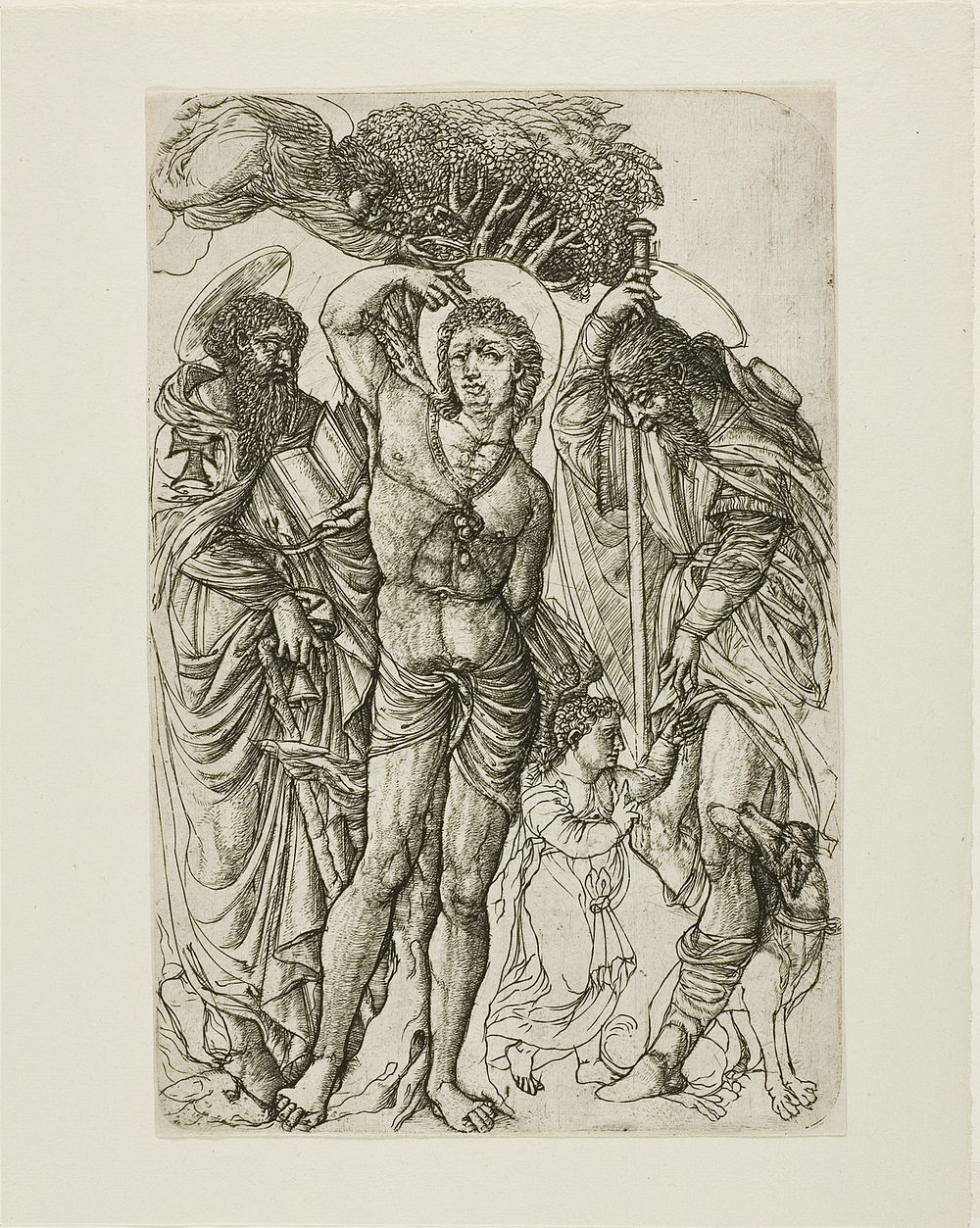 Saint Sebastian, Saint Anthony, and Saint Roch by Jean Duvet