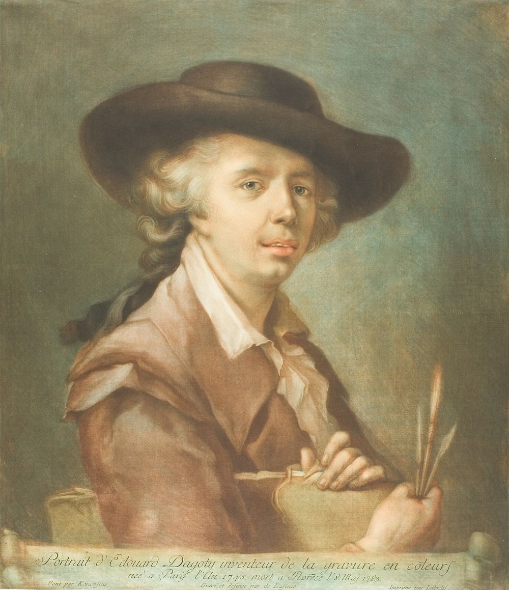 Portrait of Edouard Dagoty by Carlo Lasinio