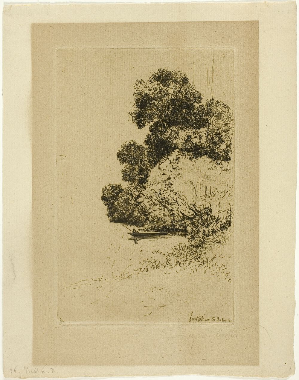 Twickenham Bushes by Francis Seymour Haden