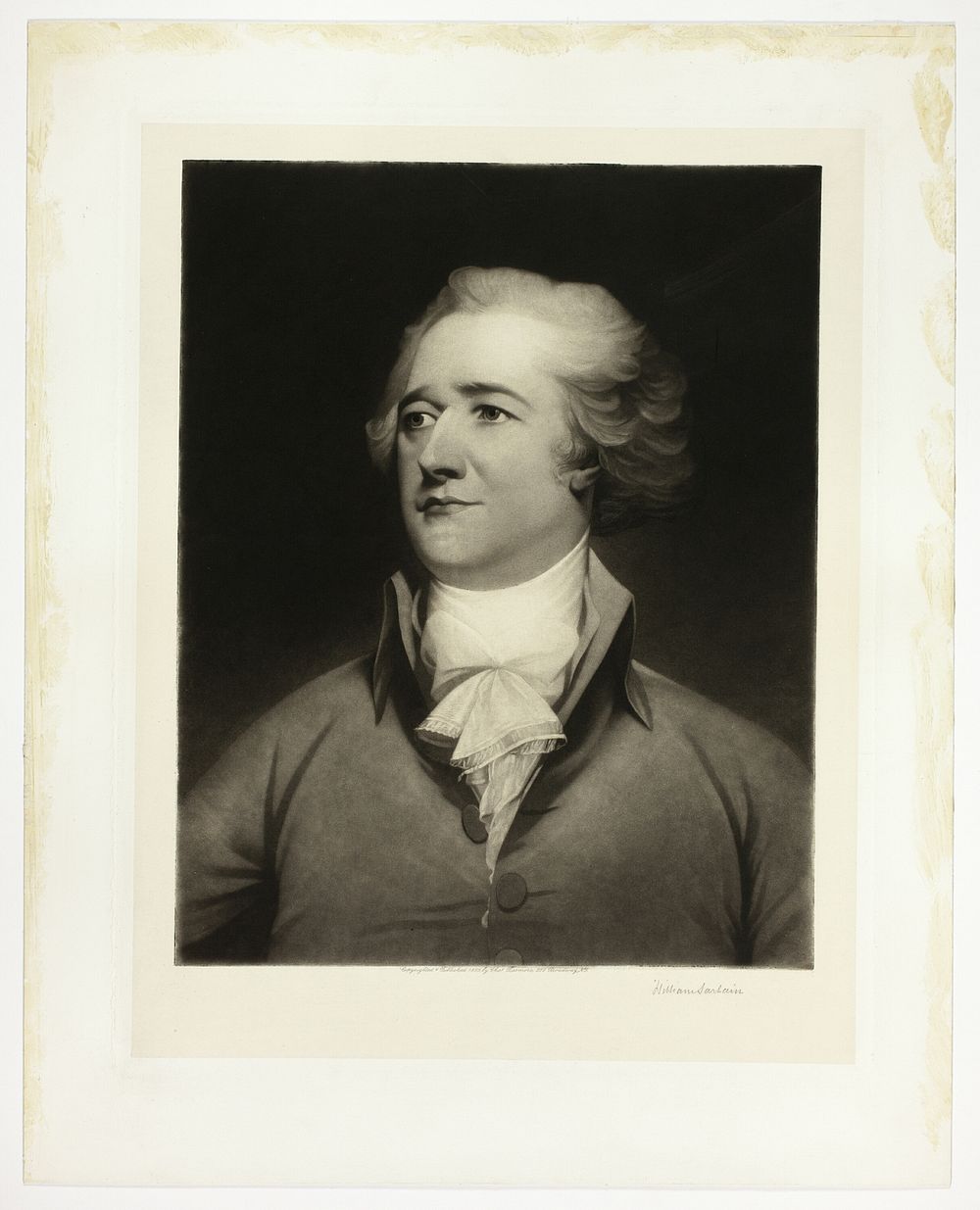 Portrait of Alexander Hamilton by William Sartain