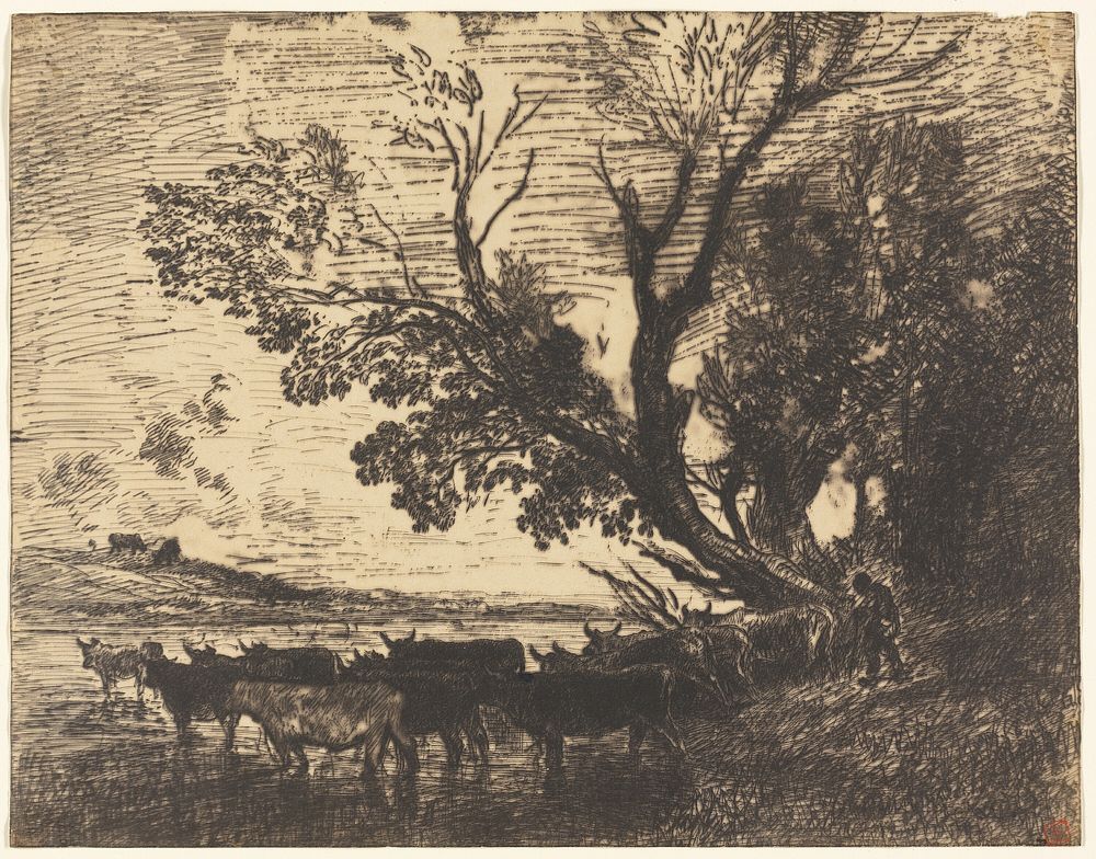 The Ford by Charles François Daubigny