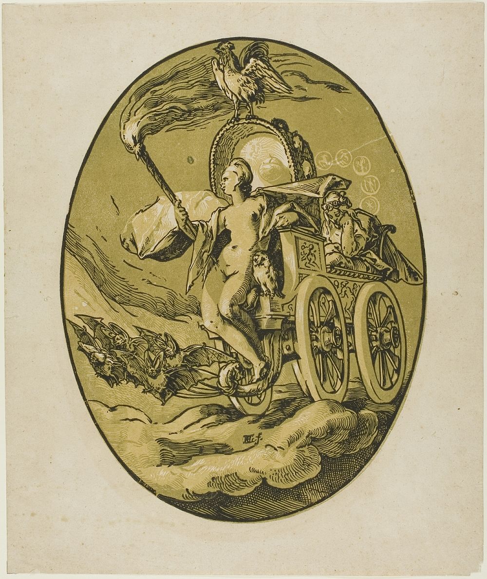 Nox, plate seven from Demogorgon and the Deities by Hendrick Goltzius