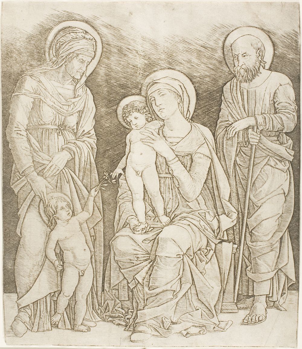 The Holy Family with the Infant Saint John by Giovanni Antonio da Brescia