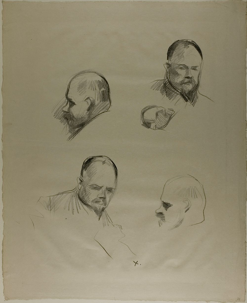 Ambroise Vollard, Four Sketches by Jean Louis Forain