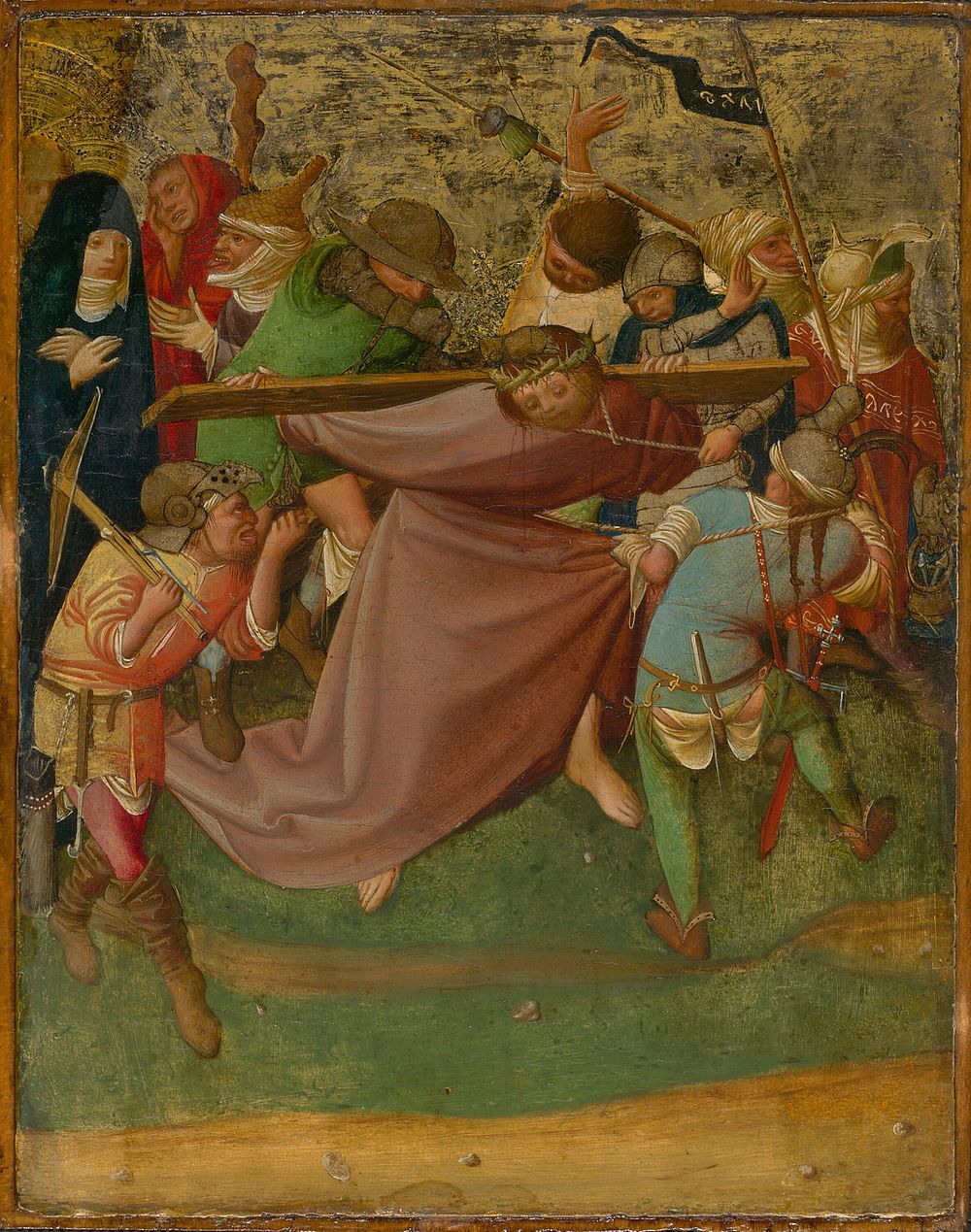 Christ Carrying the Cross by Master of the Worcester Panel