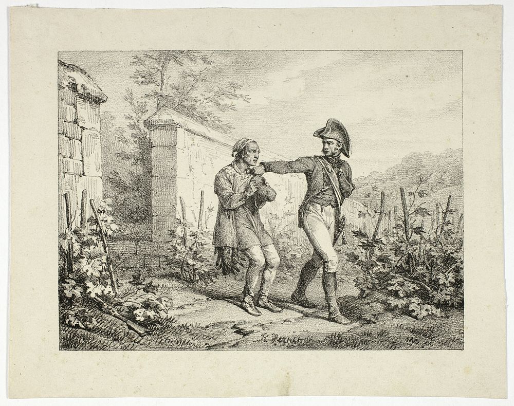 Arrest of a Poacher by Horace Vernet