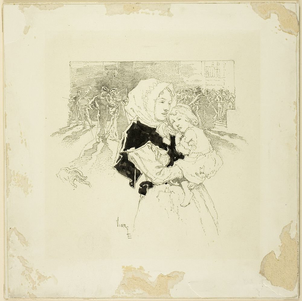 Woman and Child by Daniel Urrabieta Vierge