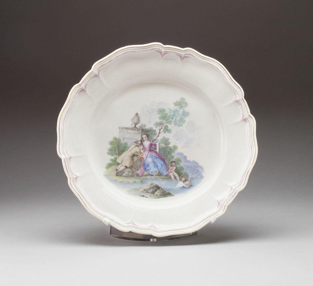 Plate by Buen Retiro Porcelain Factory